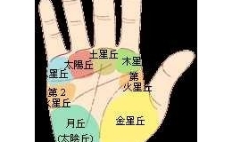 掌中纹线基础知识--三种纹与八大丘