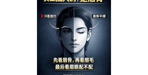 很多人看面相，先钻进眉毛的颜色，出发点就偏了