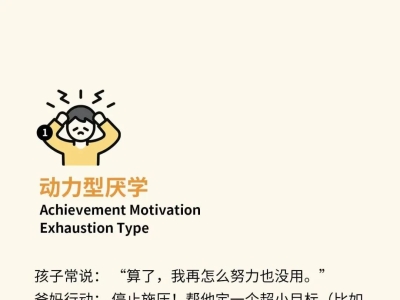 8种主要的厌学类型