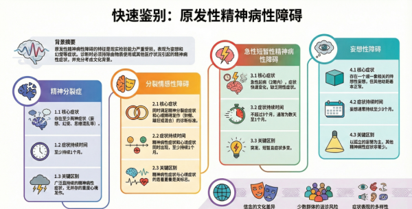 ICD11诊断指南解读之一:精神分裂症与其他原发性精神病性障碍的鉴别诊断分析