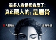 很多人看面相，先钻进眉毛的颜色，出发点就偏了